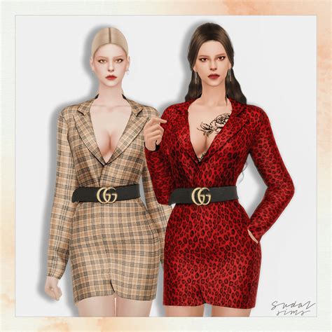 sims 4 guccie dress